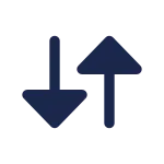Sort Vertical SVG Icon